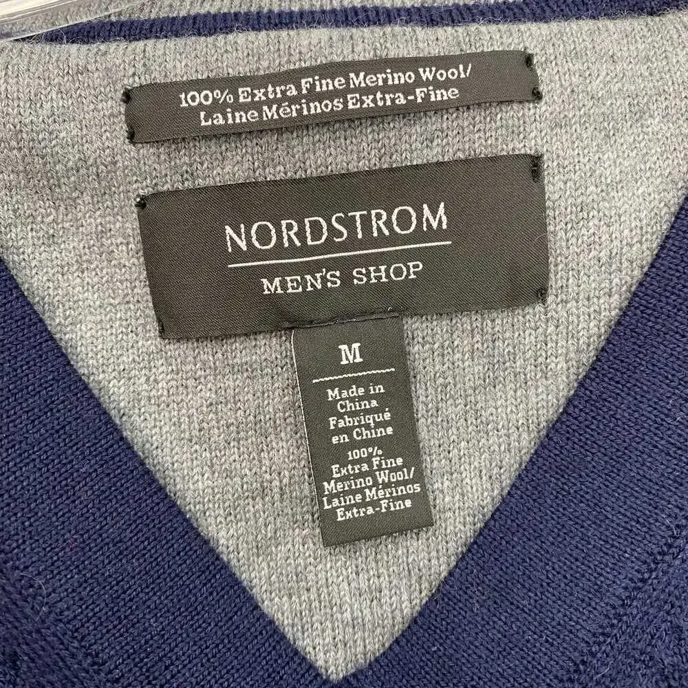Nordstrom Blue Merino Wool Vest Knit | Men’s Medium